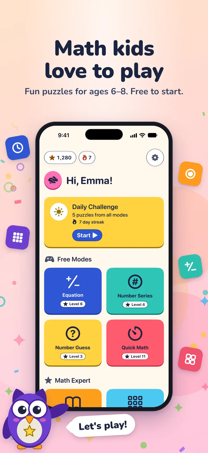 Sova on iPhone showing the home screen with the Daily Challenge and puzzle modes